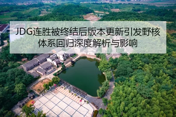 JDG连胜被终结后版本更新引发野核体系回归深度解析与影响